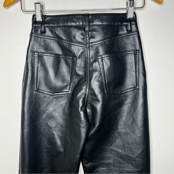Aritzia Wilfred Melina Super High Rise Straight Leg Vegan Leather Pants - Picture 11 of 13